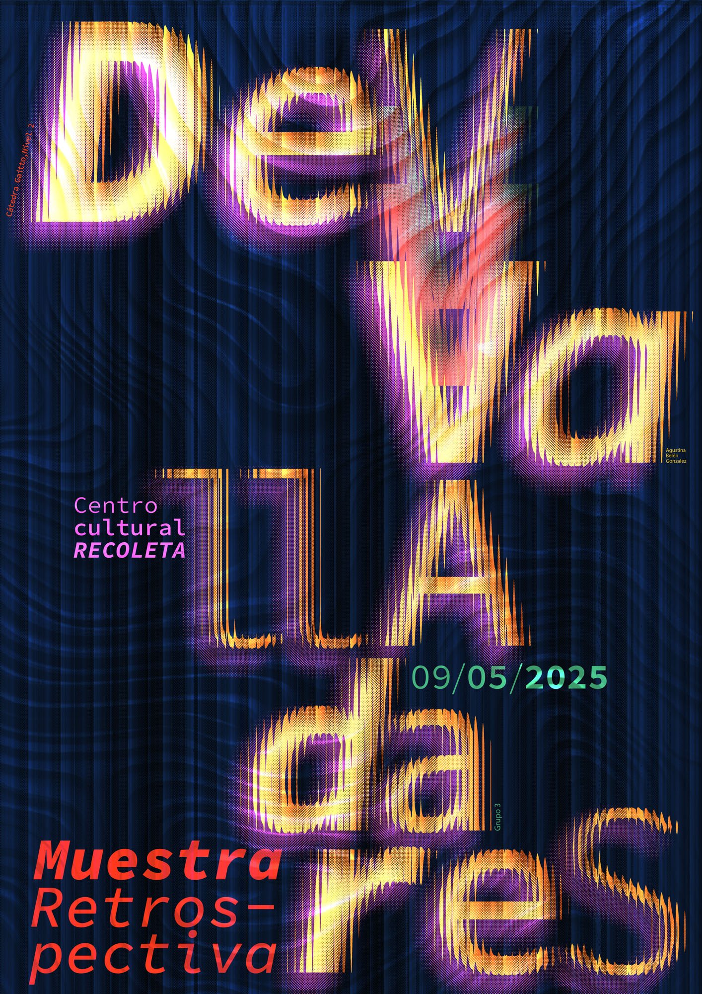 Tipografía 2 - Afiche Glitch Retrospectiva